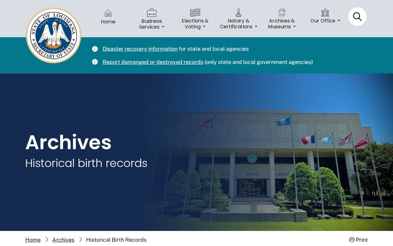 Alexandria resident lookup historical birth index