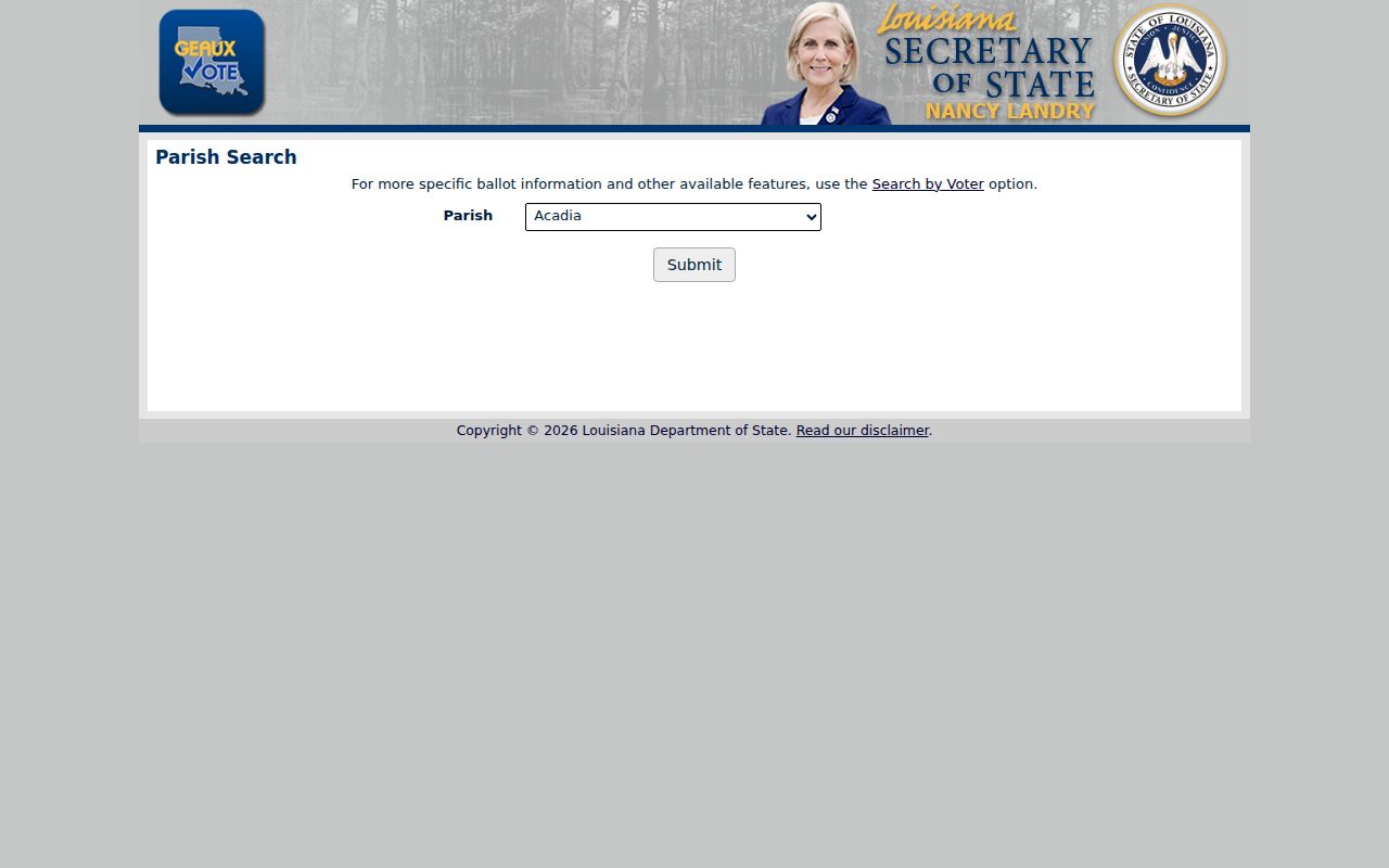 Alexandria resident lookup Rapides Parish voter search