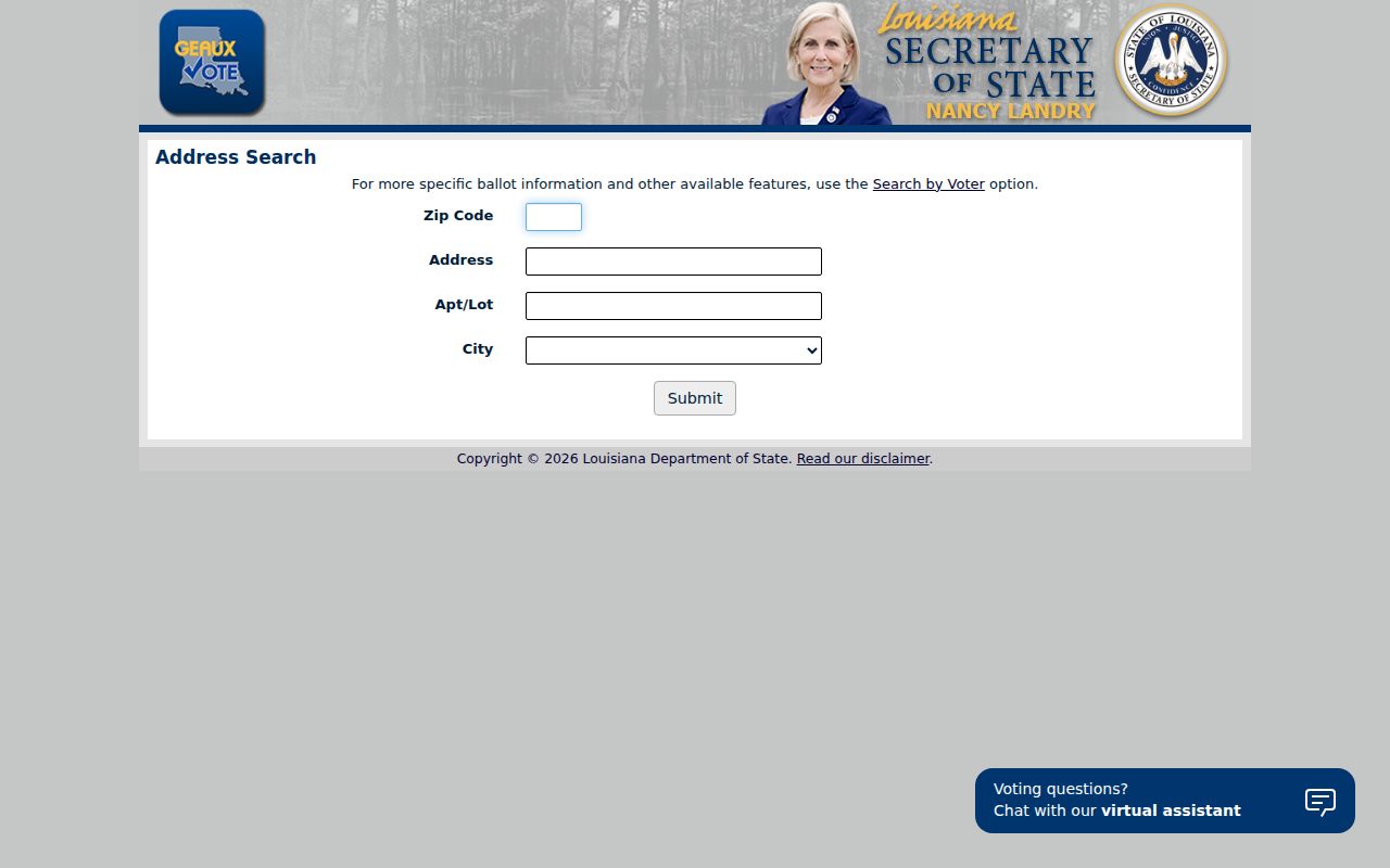 Alexandria resident lookup voter address search